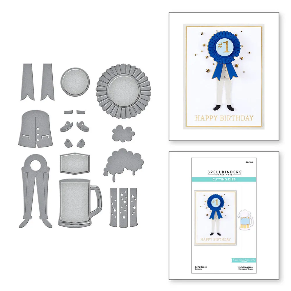Let's Dance Etched Die Set | Happy Dance Collection