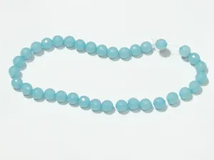 Light Blue Transparent Circular Plastic Beads - 12 mm