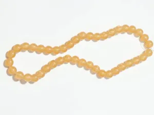 Light Orange Circular Plastic Beads- 10 mm
