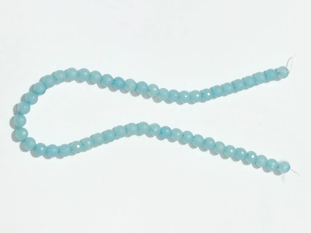 Light Pastel Blue Circular Plastic Beads - 10 mm