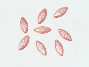 Light Pink Designer Eye Plastic Beads- 28x14 mm