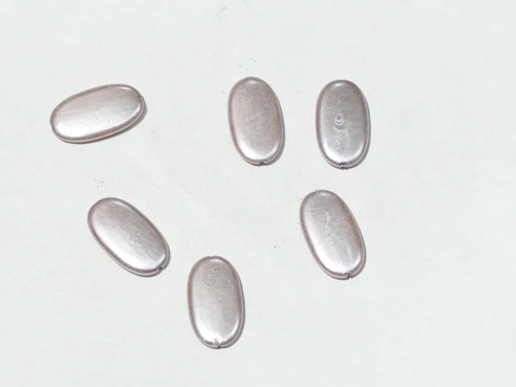 Light Purple Designer Oval Plastic Beads- 30x18 mm