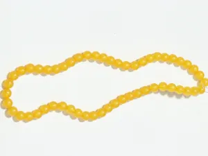 Light Yellow Transparent Circular Plastic Beads - 8 mm