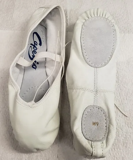 Lissette -- Women's Leather Split Sole Ballet -- White