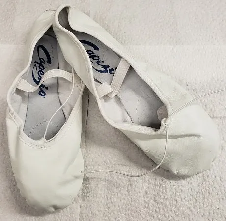 Lissette -- Women's Leather Split Sole Ballet -- White