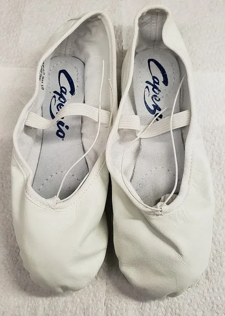 Lissette -- Women's Leather Split Sole Ballet -- White