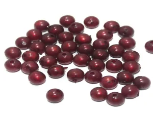 Maroon Spherical Acrylic Beads