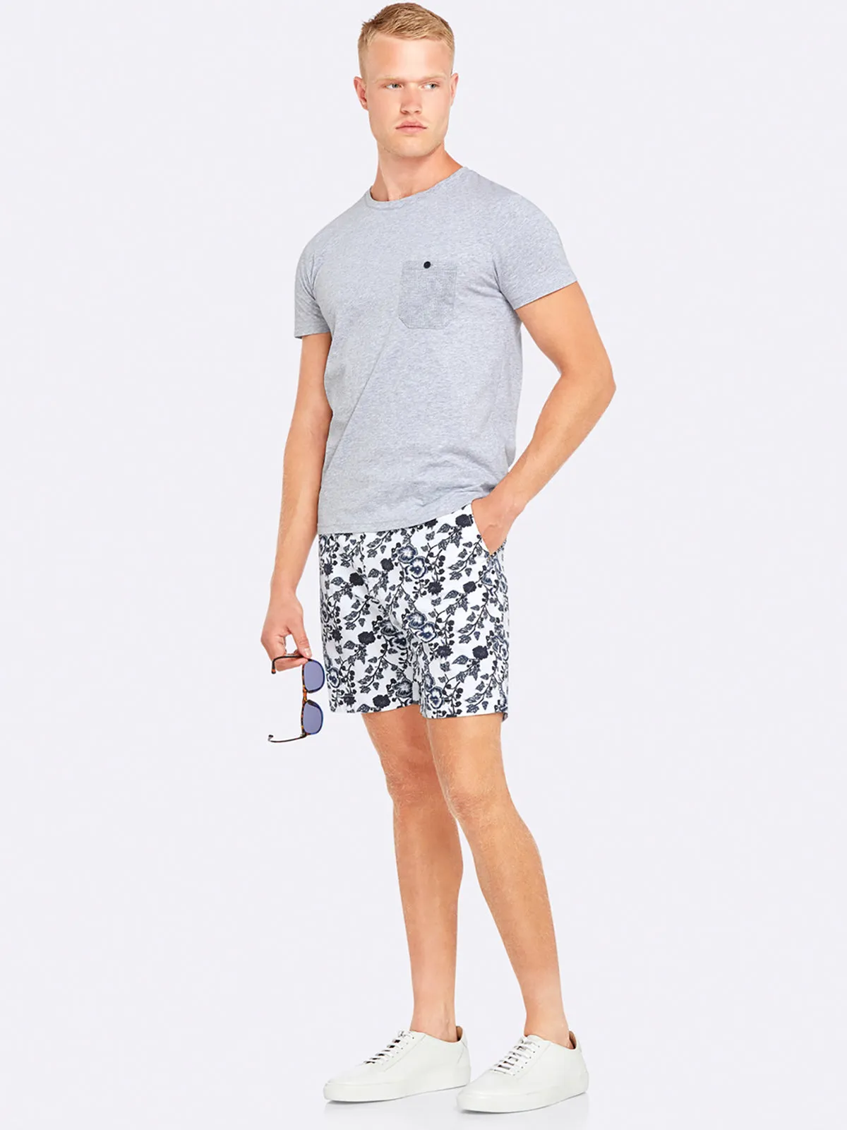 Max Contrast Pocket T-Shirt Chmbry