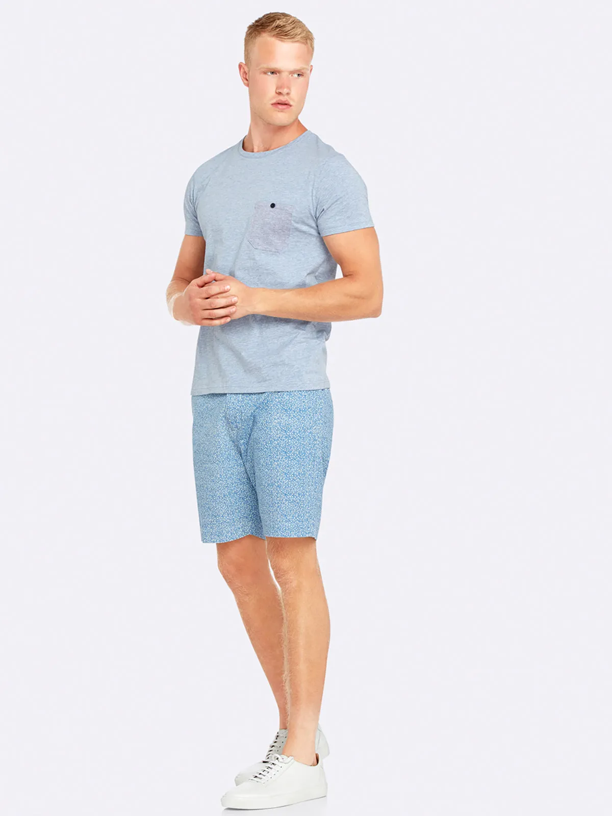 Max Contrast Pocket T-Shirt Chmbry