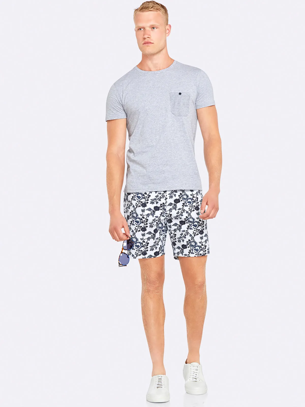 Max Contrast Pocket T-Shirt Chmbry