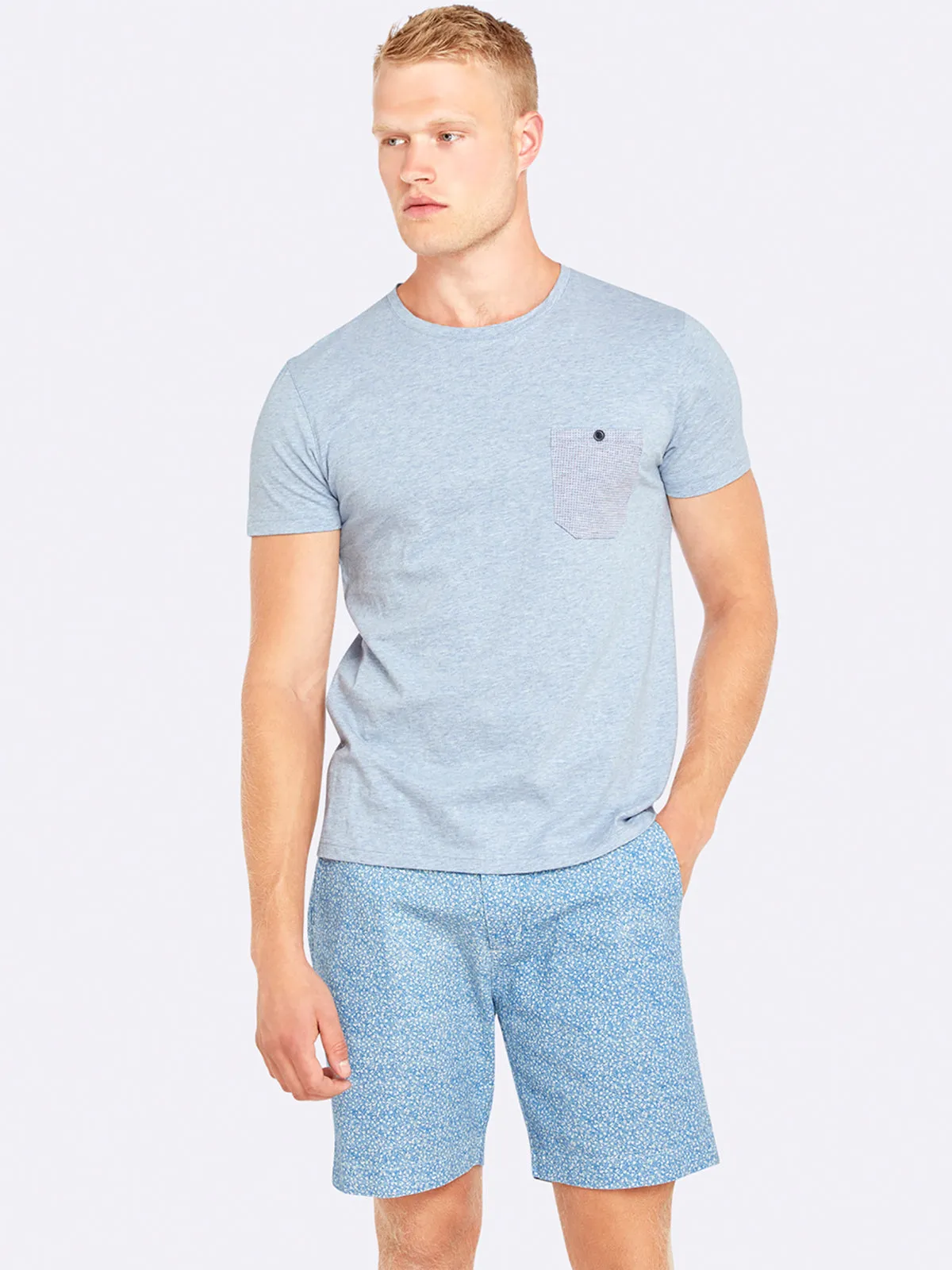 Max Contrast Pocket T-Shirt Chmbry