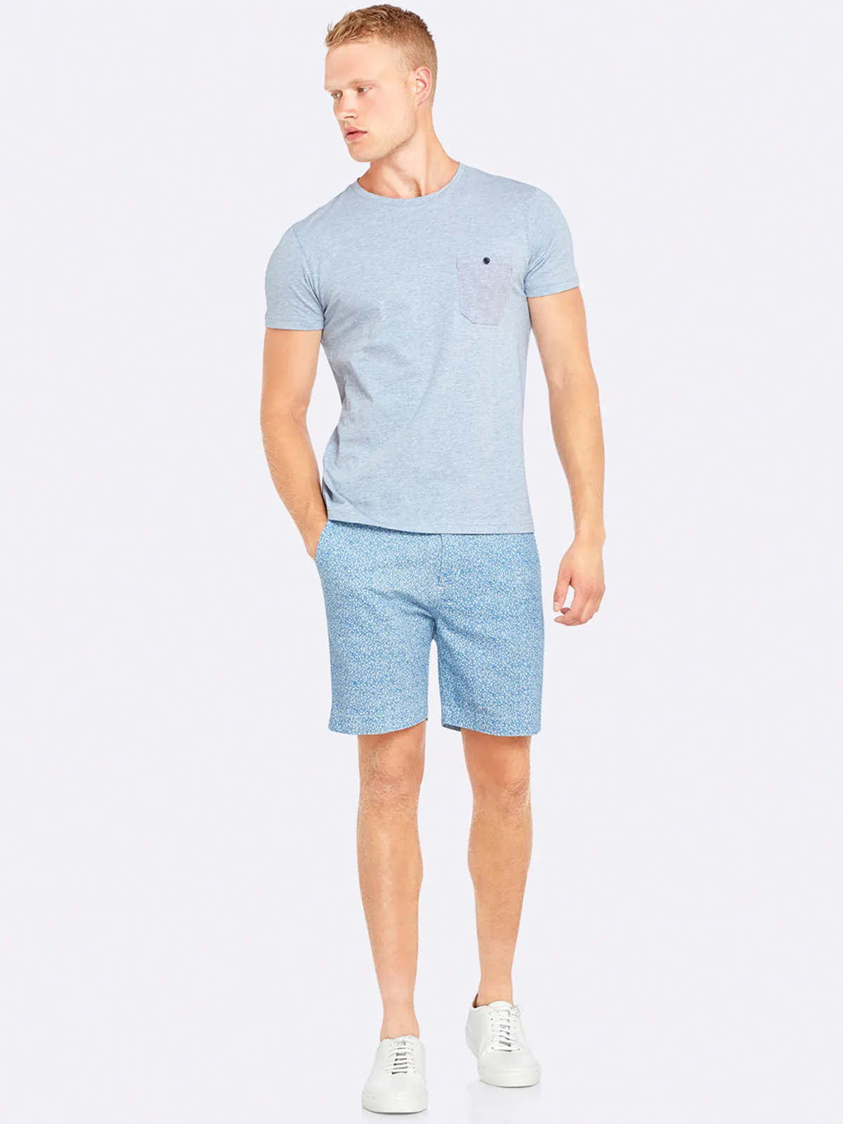 Max Contrast Pocket T-Shirt Chmbry