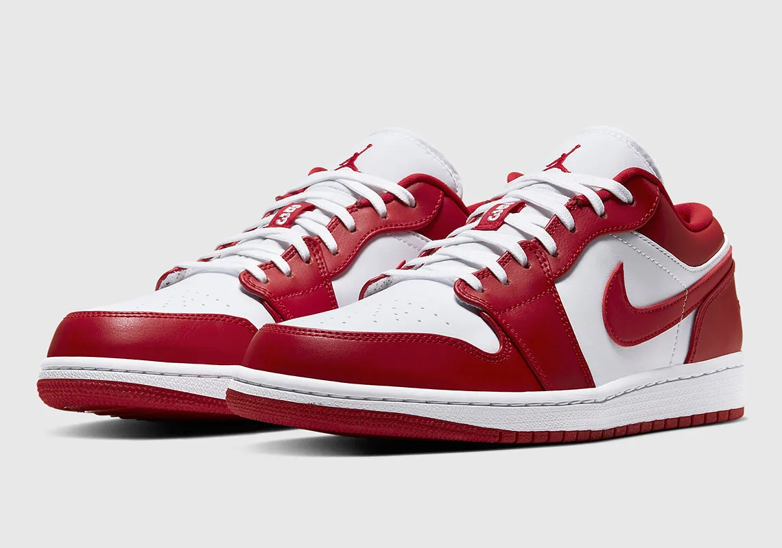 Men's Air Jordan 1 Low "New Beginnings" (Gym Red/White)(553558-611)