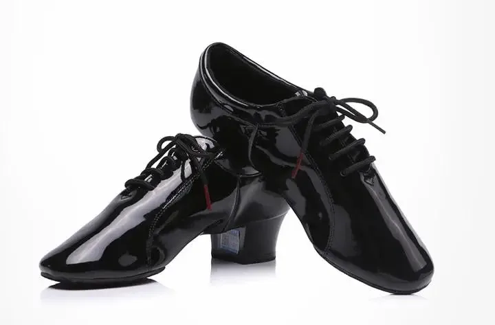Men's BD Dance Latin Shoes in White, Black or Patent Leather BD 419