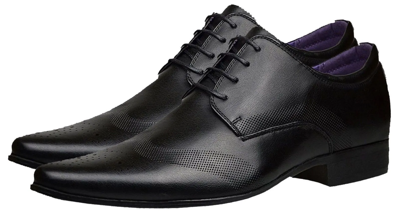 Mens Leather Lined Italian Casual Formal Brogues Office Wedding Shoes