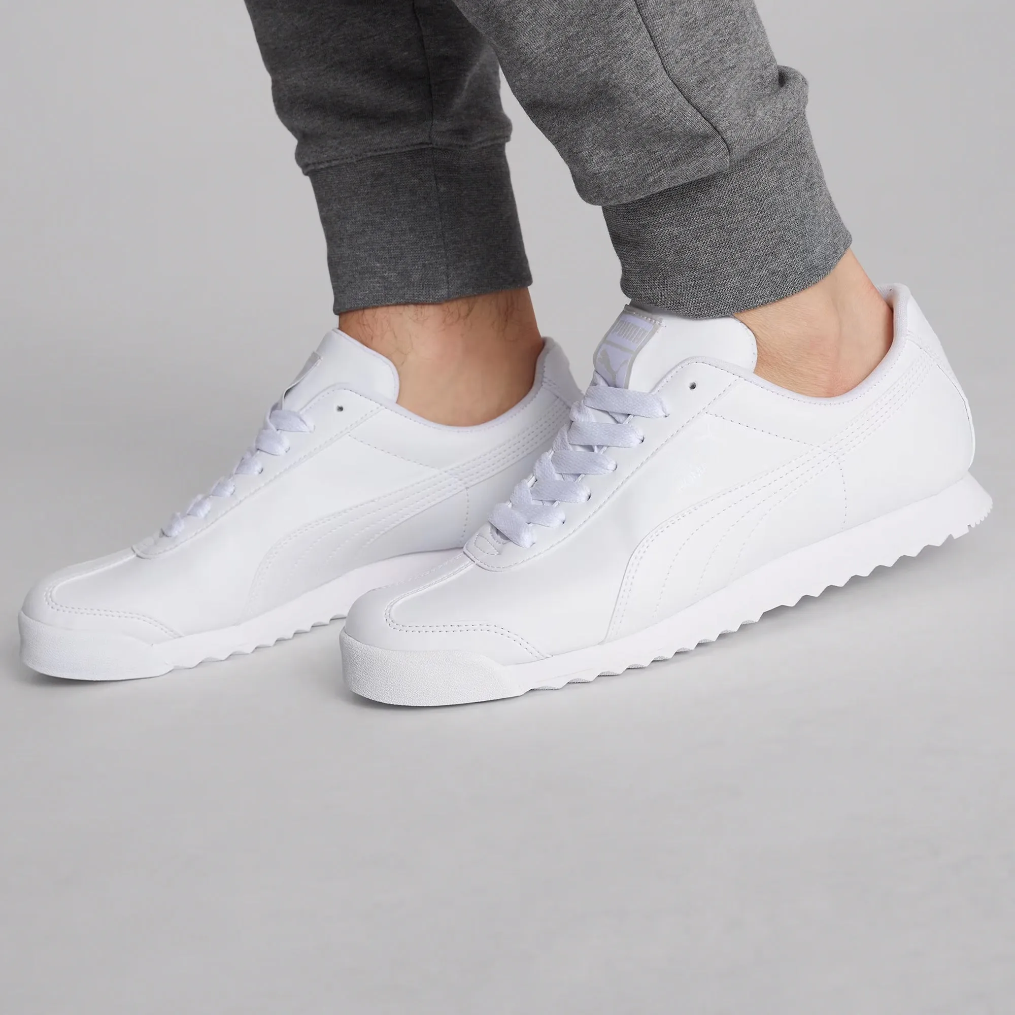Men's PUMA Roma Basic Sneakers White
