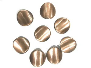 Metallic Copper Uneven Plastic Beads