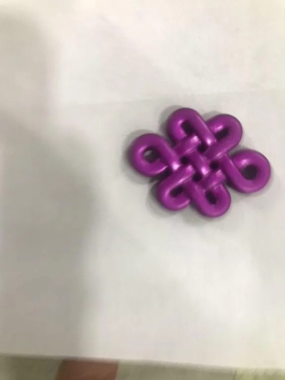 Metallic Magenta Floral Butterfly Plastic Beads