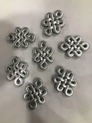 Metallic Silver Flower Butterfly Plastic Beads
