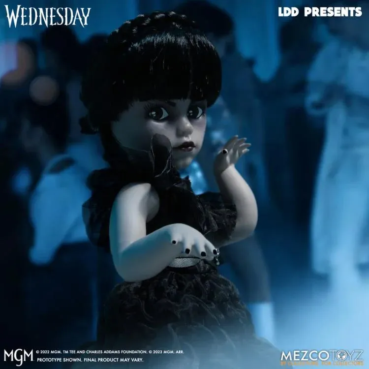Mezco Toyz The Addams Family Living Dead Dolls Wednesday Addams (Rave'N Dance) Action Figure