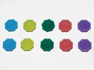 Multicolor Flower Plastic Beads