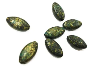 Multicolour Eye Plastic Bead (8x14 mm)