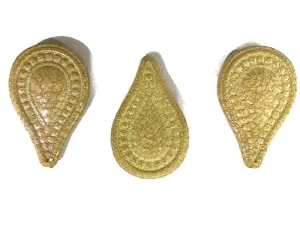 Mustard Rainbow Drop Plastic Bead
