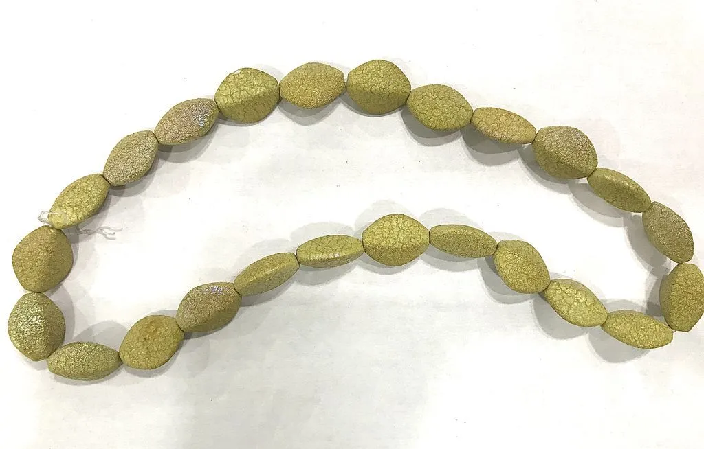Mustard Rainbow Kite Plastic Beads