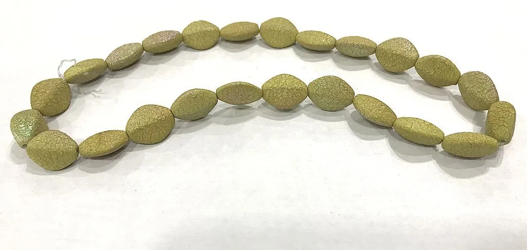 Mustard Rainbow Kite Plastic Beads