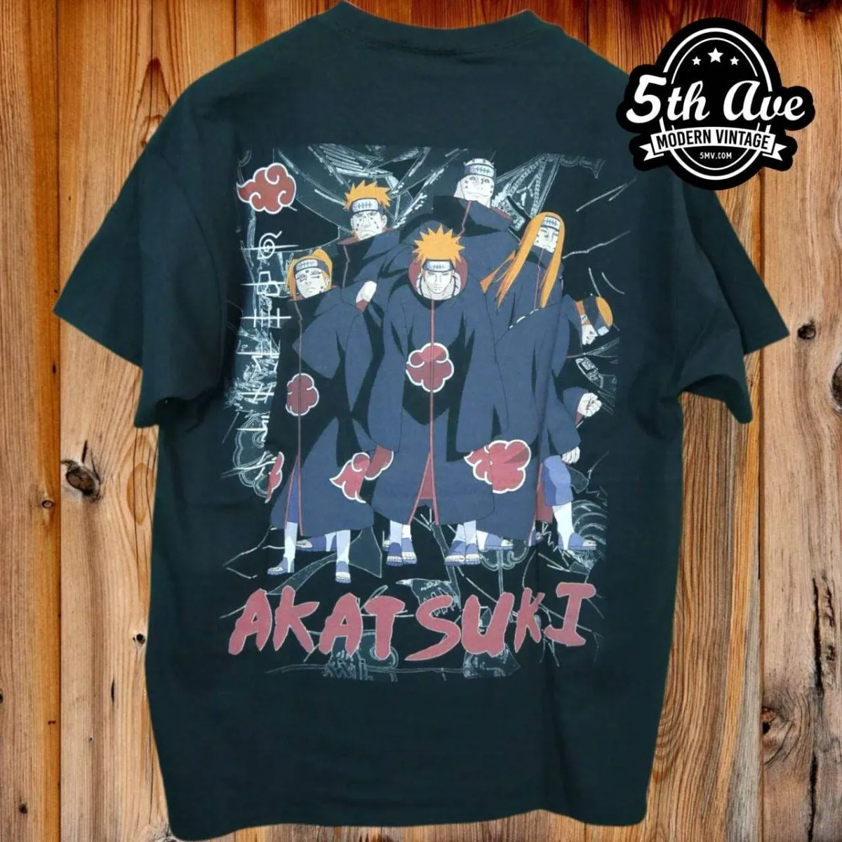 Naruto Shippuden Akatsuki  - New Vintage Anime T shirt