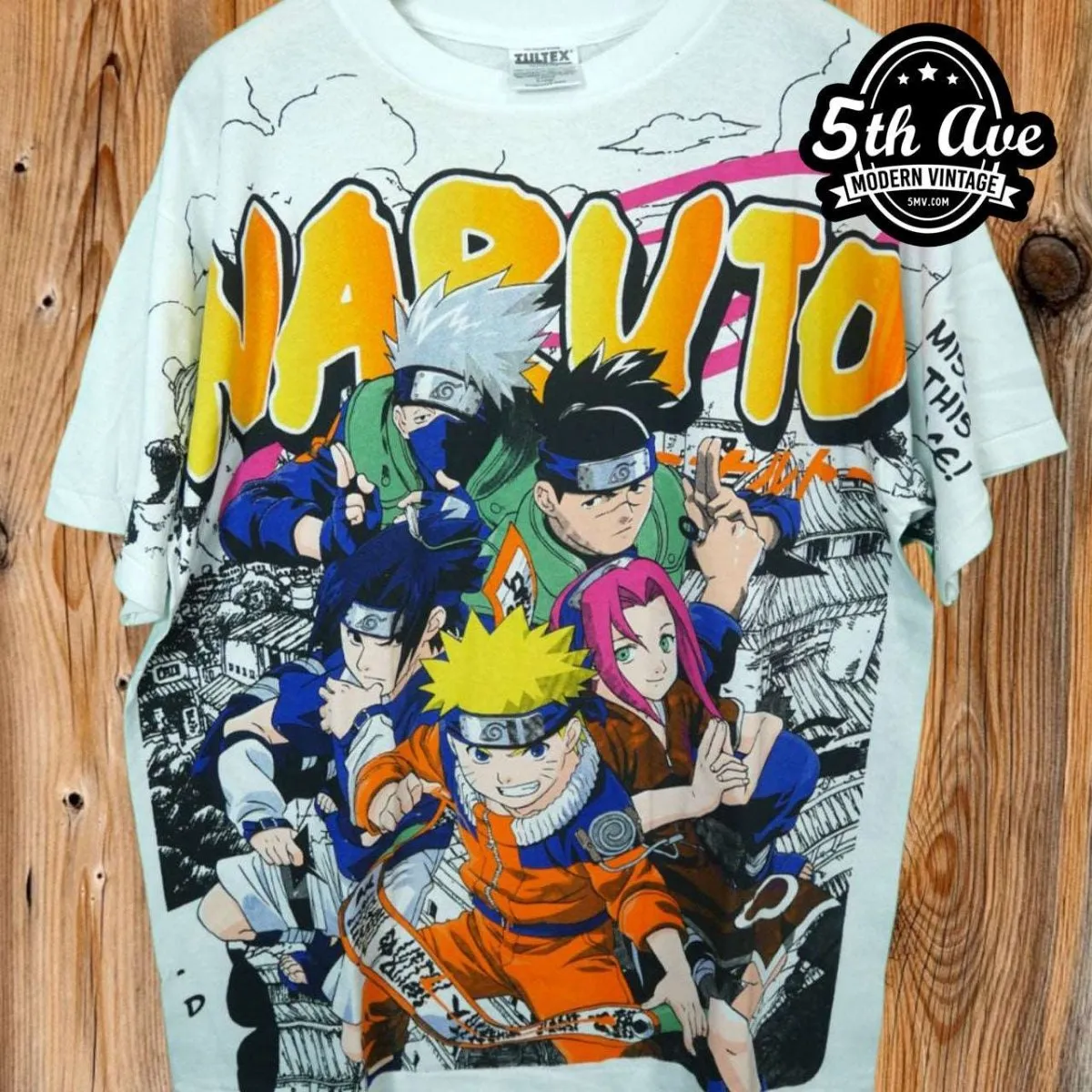 Naruto Shippuden - AOP all over print New Vintage Anime T shirt