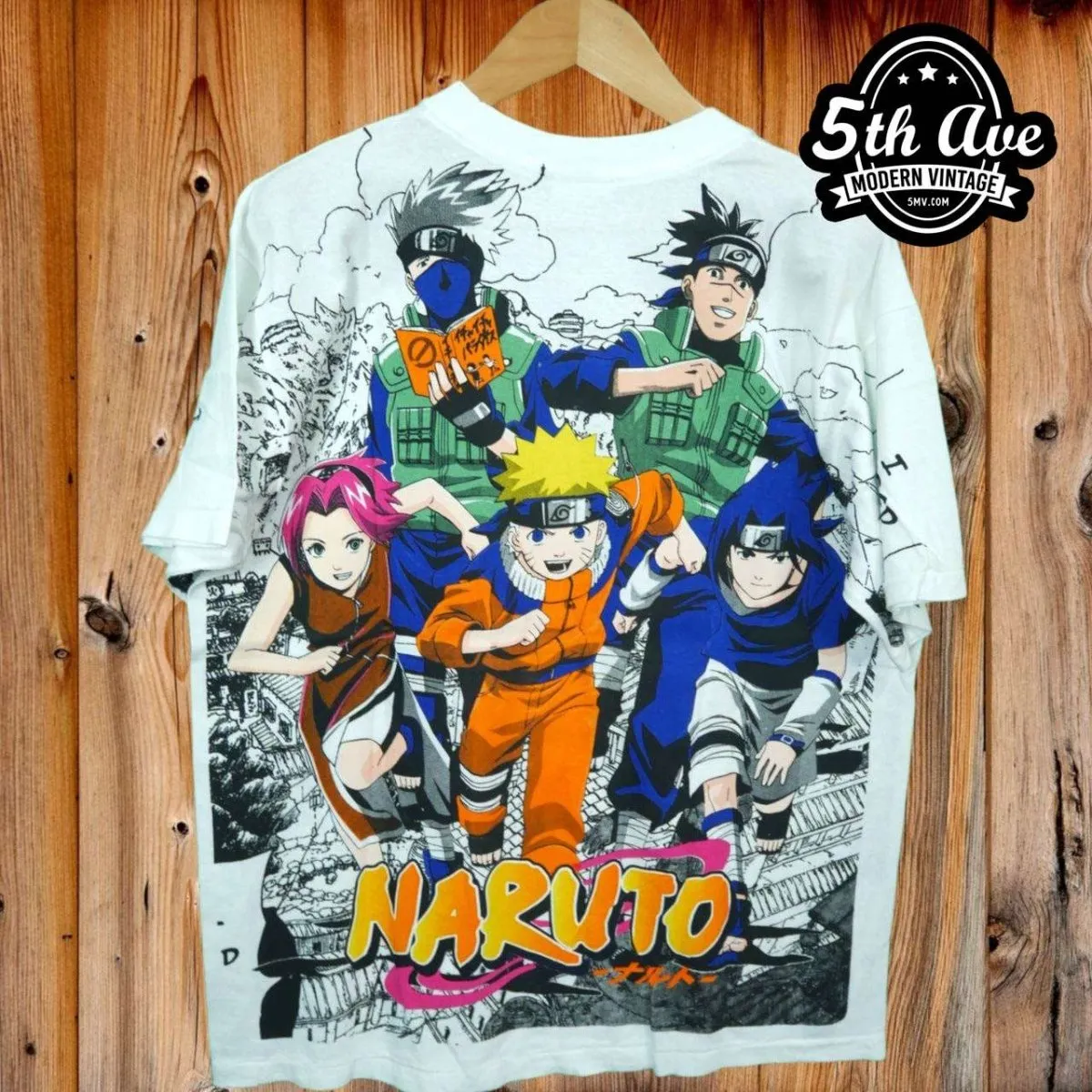 Naruto Shippuden - AOP all over print New Vintage Anime T shirt
