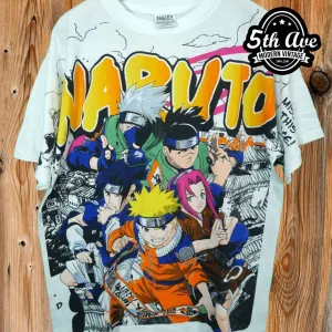 Naruto Shippuden - AOP all over print New Vintage Anime T shirt