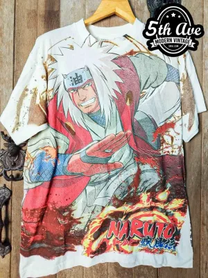 Naruto Shippuden Jiraiya - AOP all over print New Vintage Anime T shirt