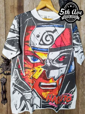 Naruto Shippuden Naruto and Sasuke - New Vintage Anime T shirt