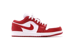 New Air Jordan 1 Low Gym Red White Shoes For Men And Boys Basketball Shoes 553558-611