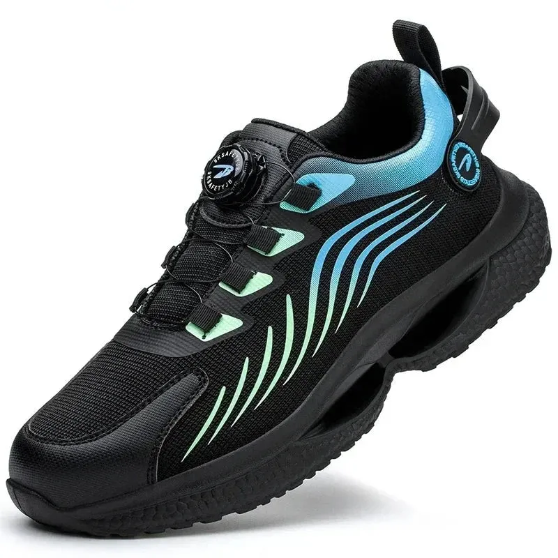 New Safety Shoes Men Anti-smash Anti-puncture Work Shoes