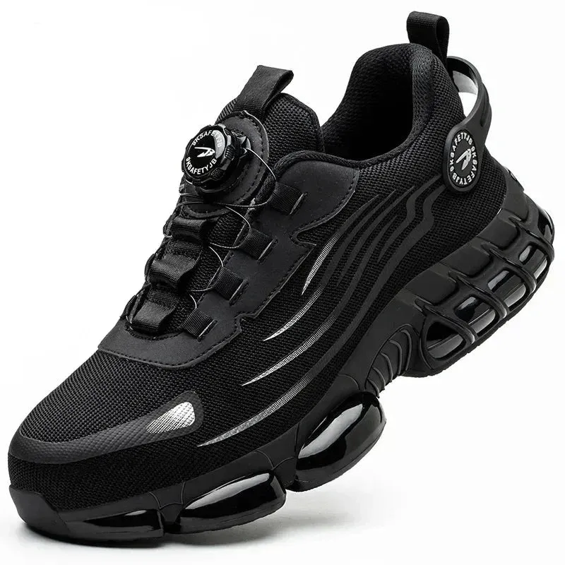 New Safety Shoes Men Anti-smash Anti-puncture Work Shoes