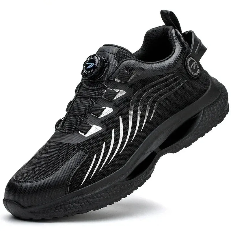 New Safety Shoes Men Anti-smash Anti-puncture Work Shoes