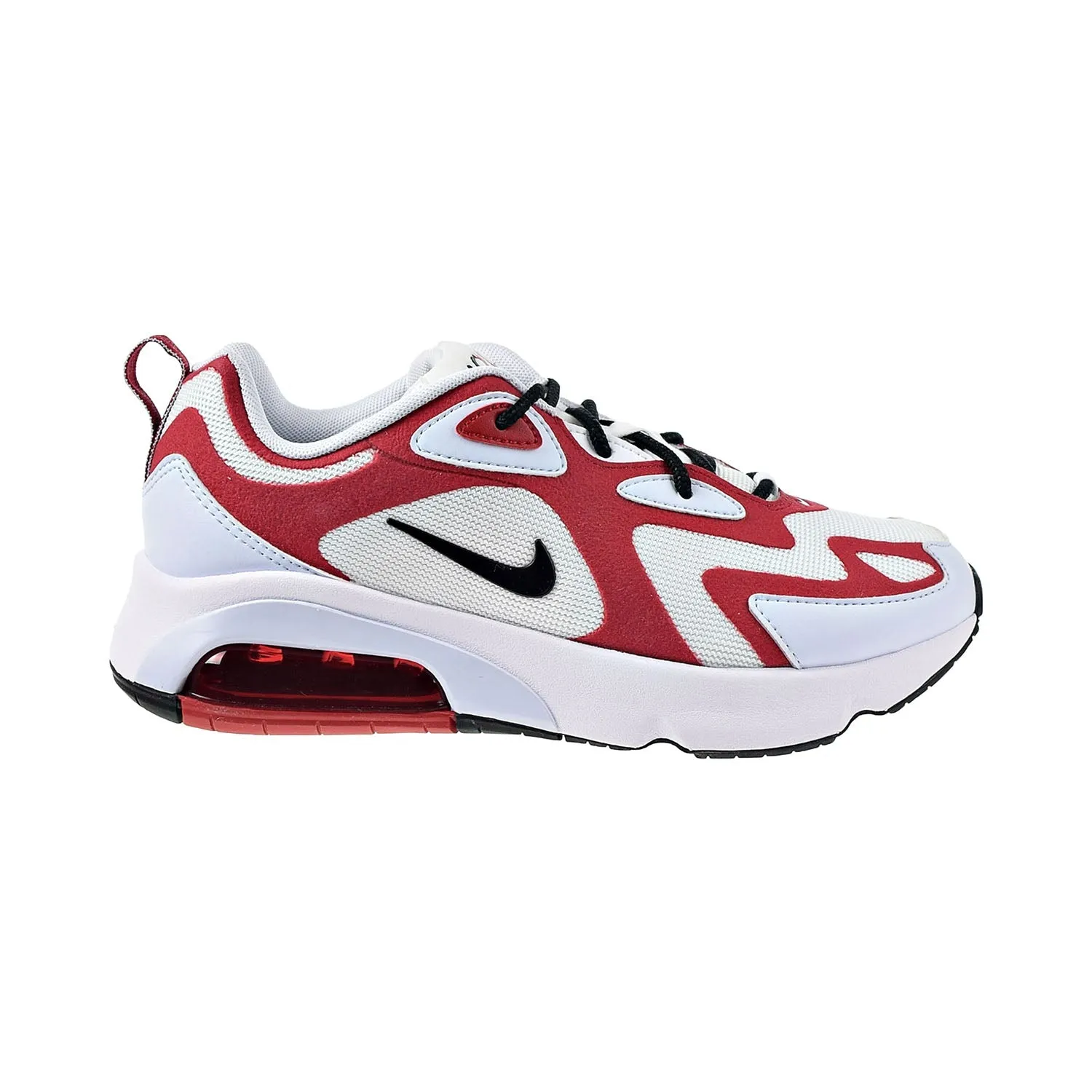 Nike Air Max 200 Icon Clash Women's Shoes White-Gym Red-Half Blue