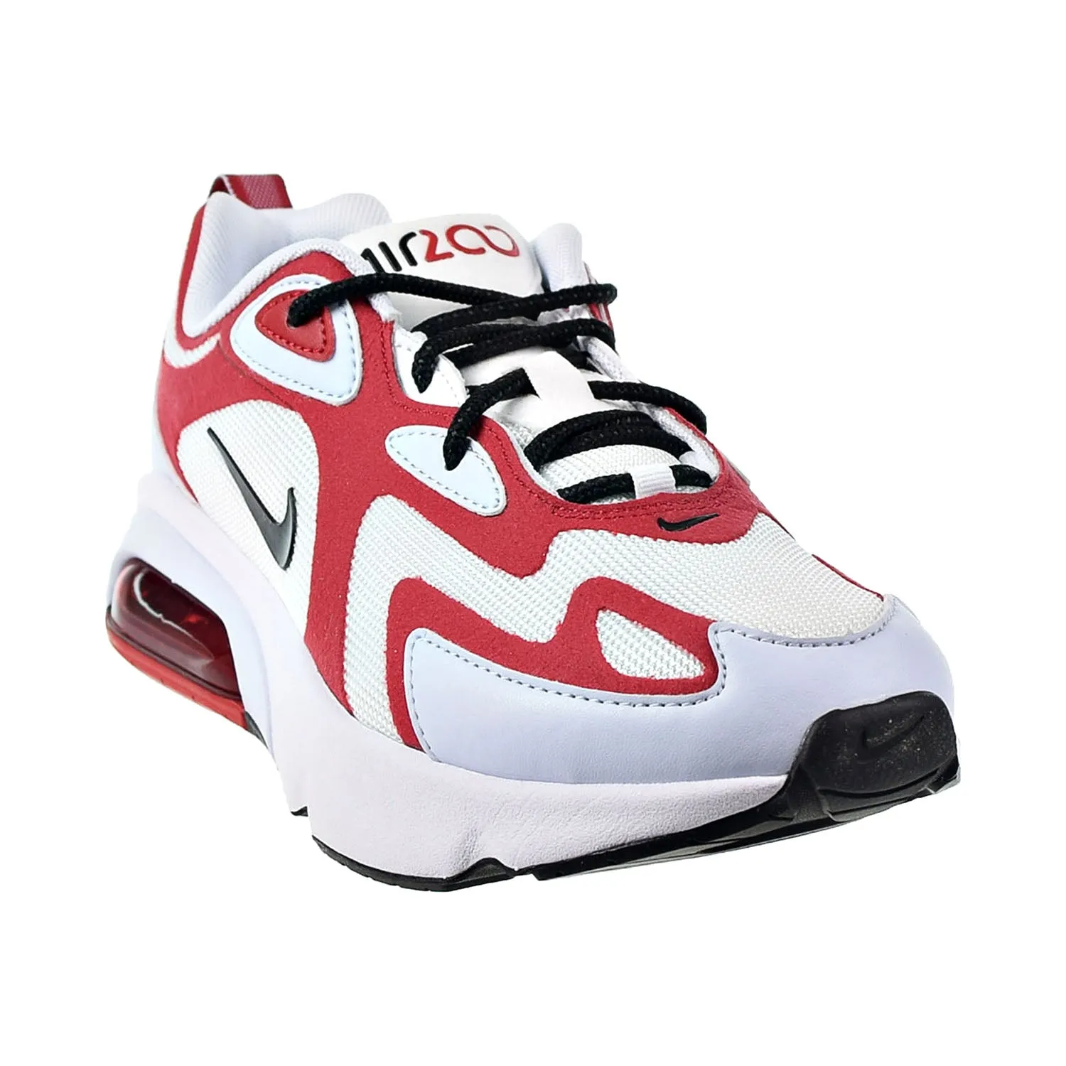 Nike Air Max 200 Icon Clash Women's Shoes White-Gym Red-Half Blue