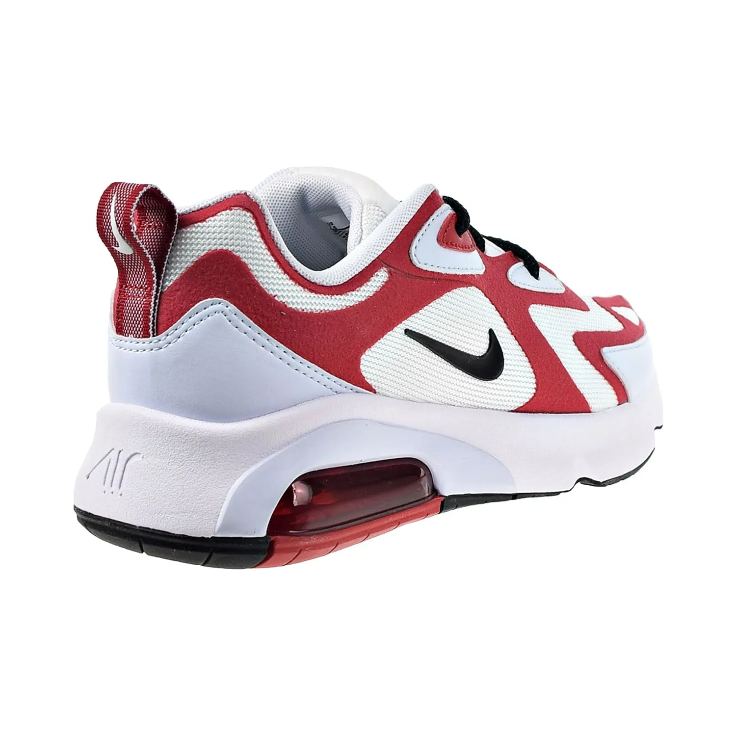 Nike Air Max 200 Icon Clash Women's Shoes White-Gym Red-Half Blue