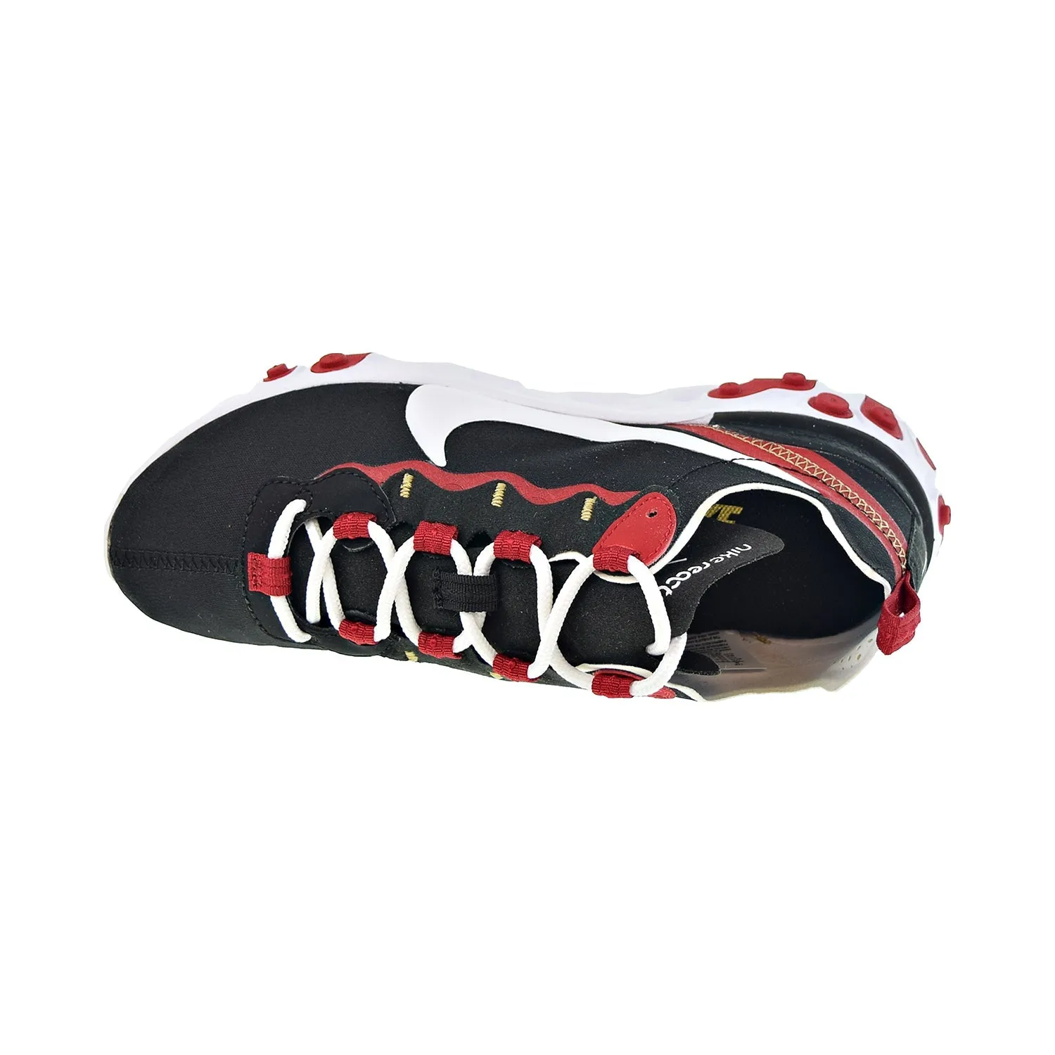 Nike React Element 55 Women's Shoes Black-White-Gym Red
