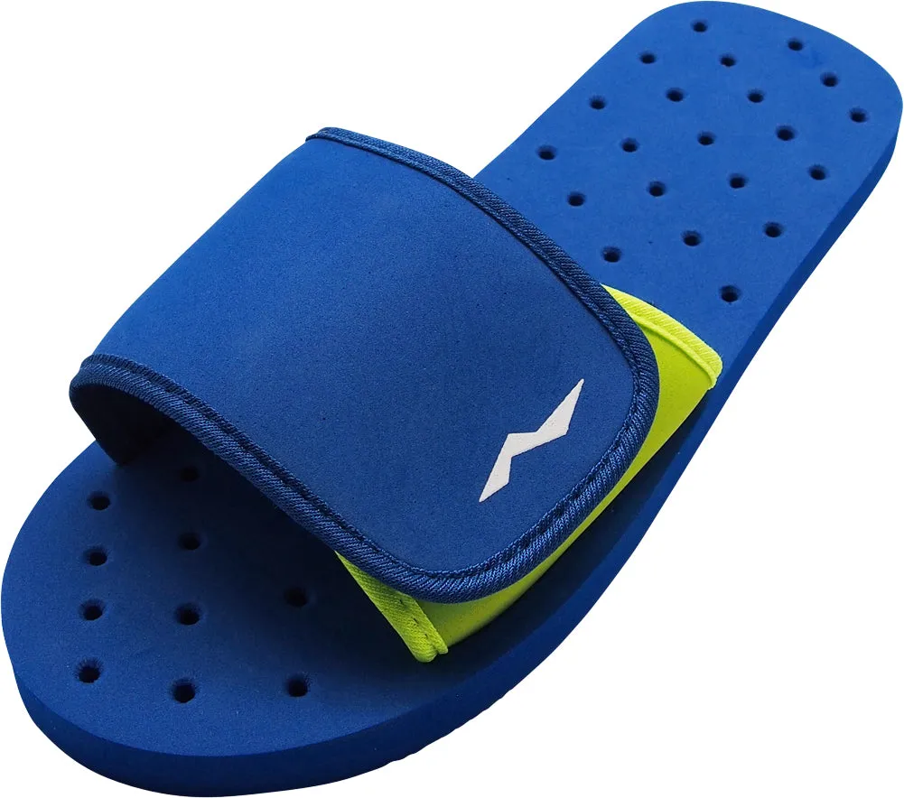 Norty Boys Young Mens Comfort Casual Slide Strap Shower Sandals Slip On Shoes RUNS 1 SIZE SMALL