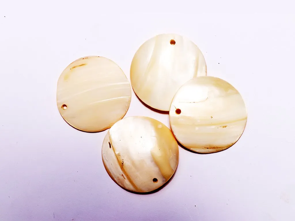 Off White Shell Beads