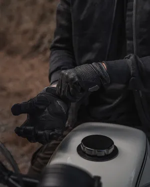 Onyx Leather Riding Gloves