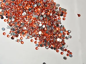 Orange Circular Stickable Plastic Beads