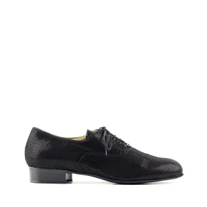 Paoul 6612 Black Lizard printed suede
