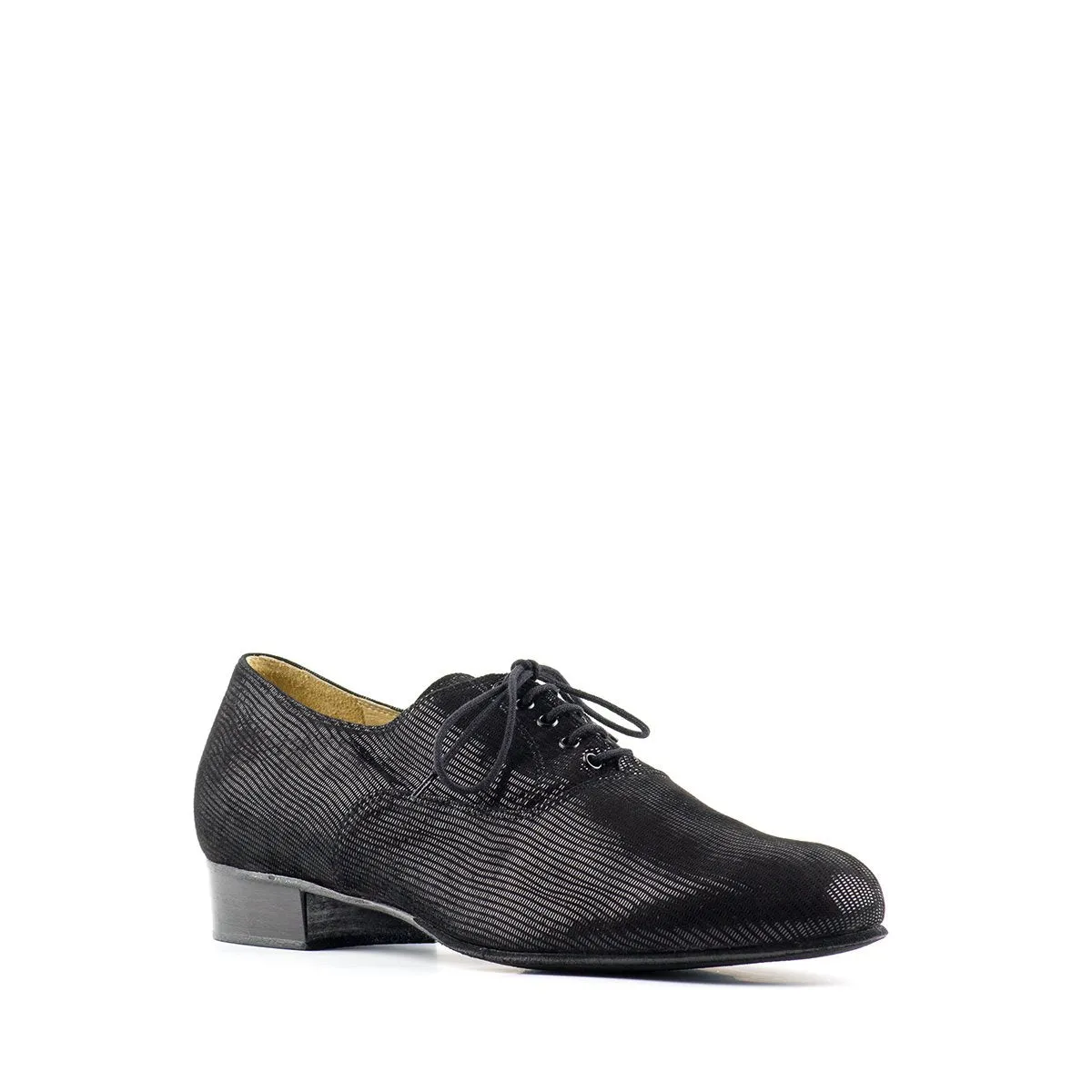 Paoul 6612 Black Lizard printed suede
