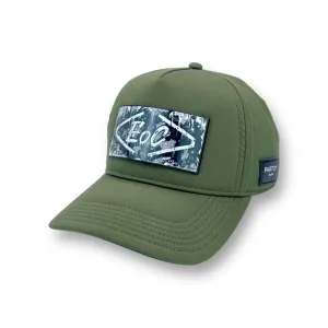 PARTCH x End of Code removable Trucker Hat Kaki Full Fabric